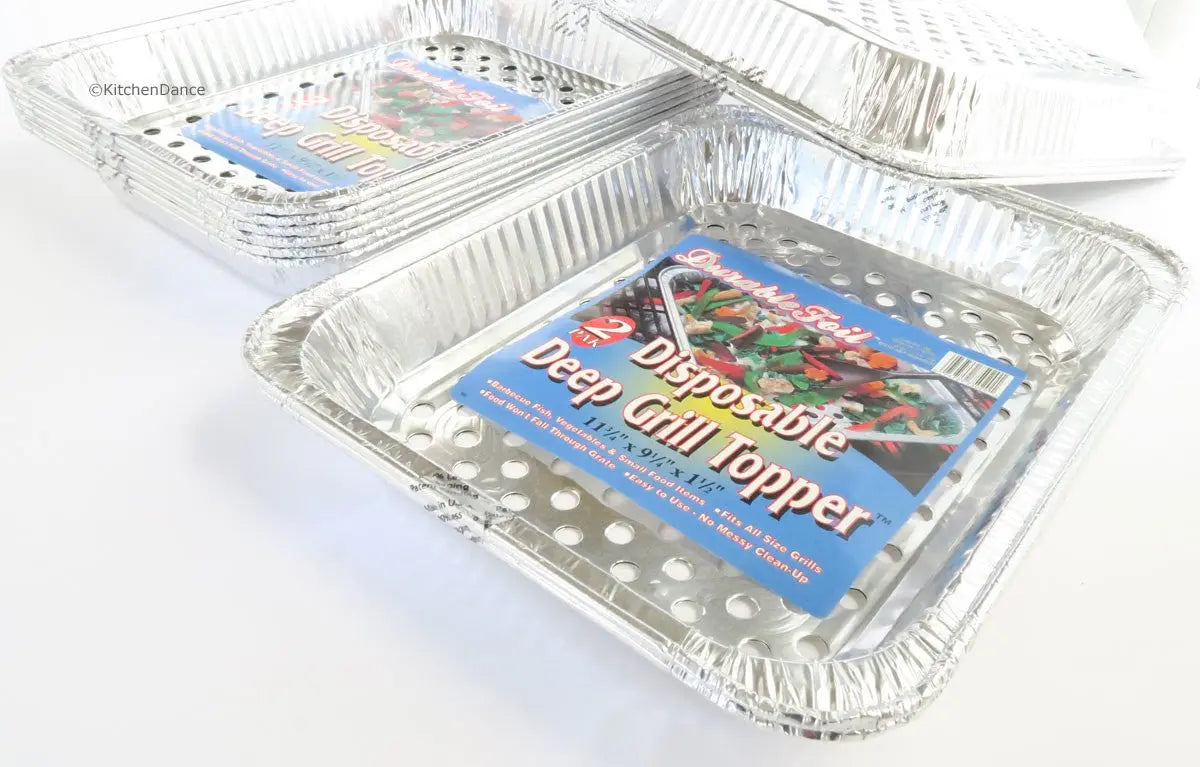 Disposable Aluminum Foil BBQ Grill Wok Pans - Case of 120 - #75600W Durable Packaging