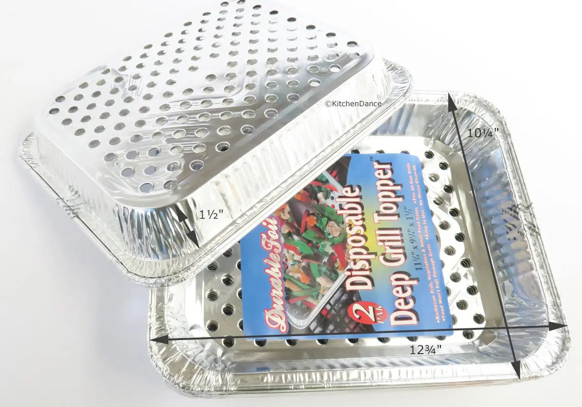 Disposable Aluminum Foil BBQ Grill Wok Pans - Case of 120 - #75600W Durable Packaging