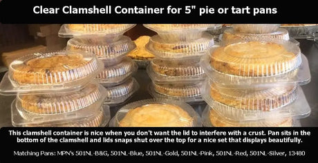 Plastic Clamshell Container for 5" tart pans - Case of 900  #762 Detroit Forming