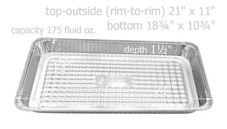 Disposable Full Size Shallow Steam Table Pans - Case of 50  #7700 Western Plastics