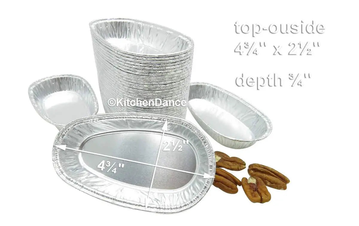 Small Disposable Aluminum Foil Potato Shell Pan - Case of 1000 - #8100 Durable Packaging