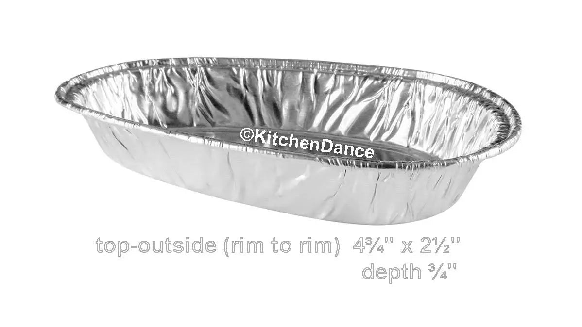 Small Disposable Aluminum Foil Potato Shell Pan - Case of 1000 - #8100 Durable Packaging