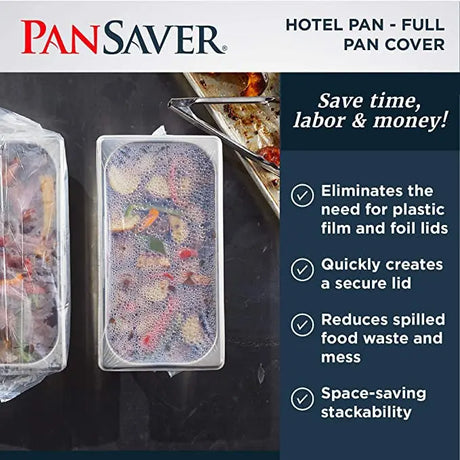 Shrink Tight Ovenable Pan Covers for Full Size Pan - Case of 50 - #44701 Pansaver
