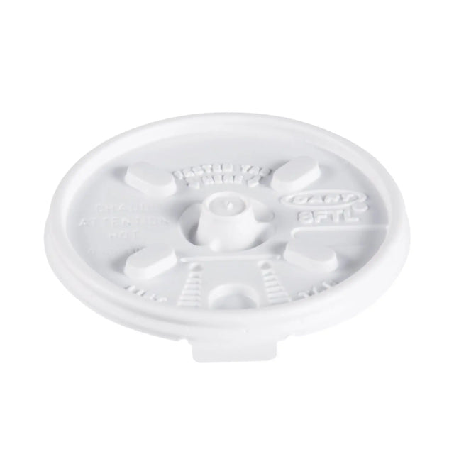 Dart Solo 8 oz. White  HIPS Plastic Lift 'n' Lock Lid - Case of 1000 - #8FTL Dart Container