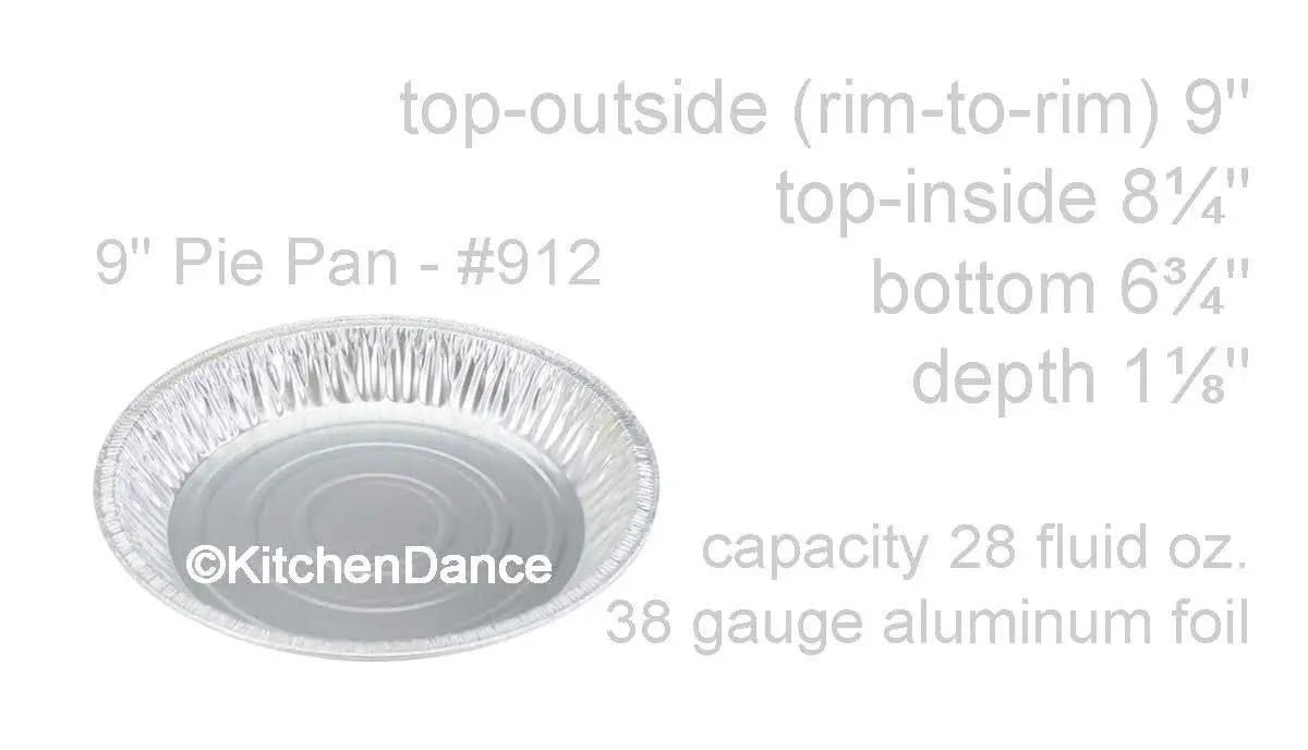9" Disposable Foil Pie Pan Deep Depth - Case of 500 - #912 Superior Aluminum