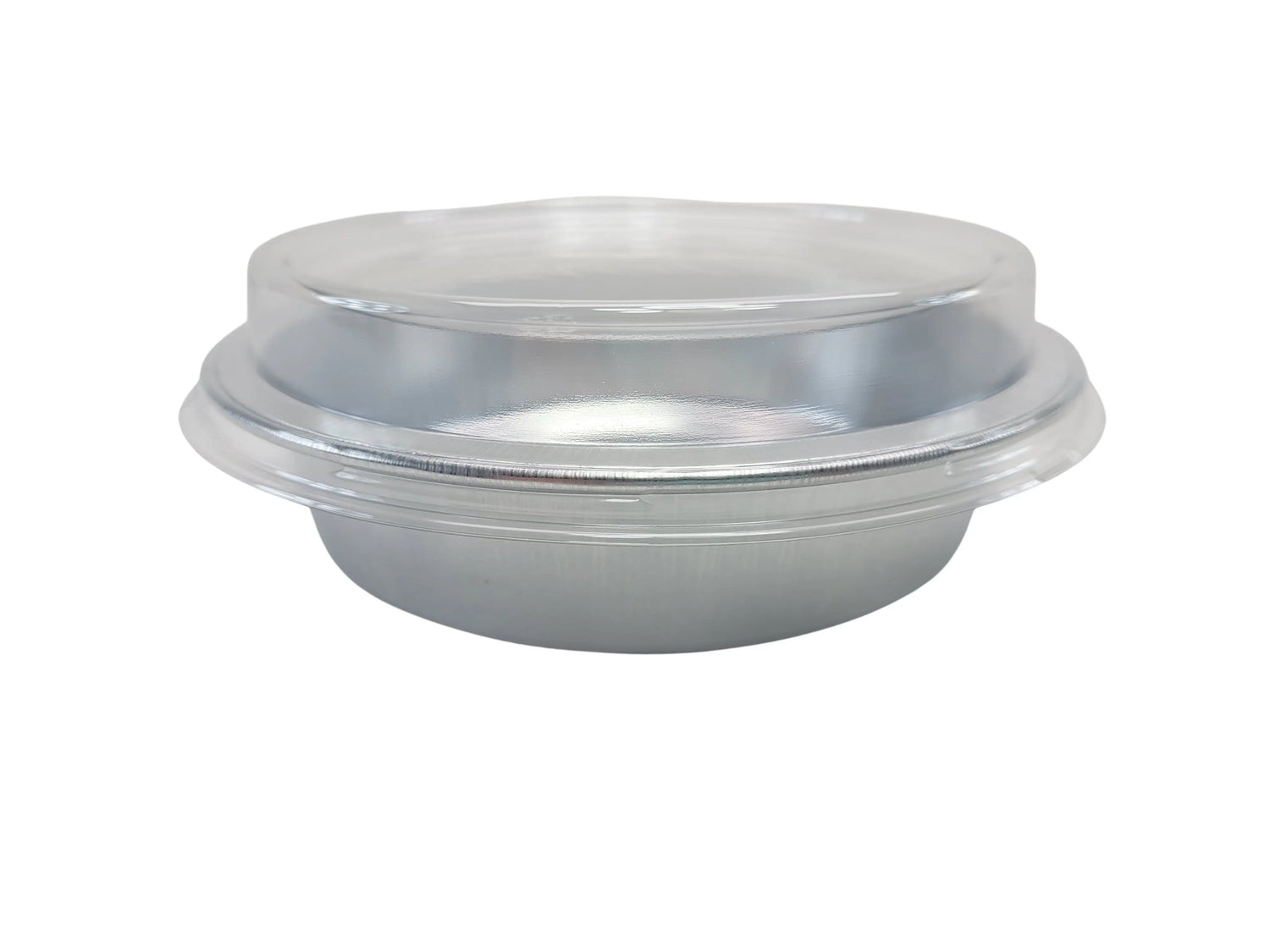 Handi-Stax 7" Round Gourmet To-Go Take Out Pans with Lids - Case of 50 Handi-Foil