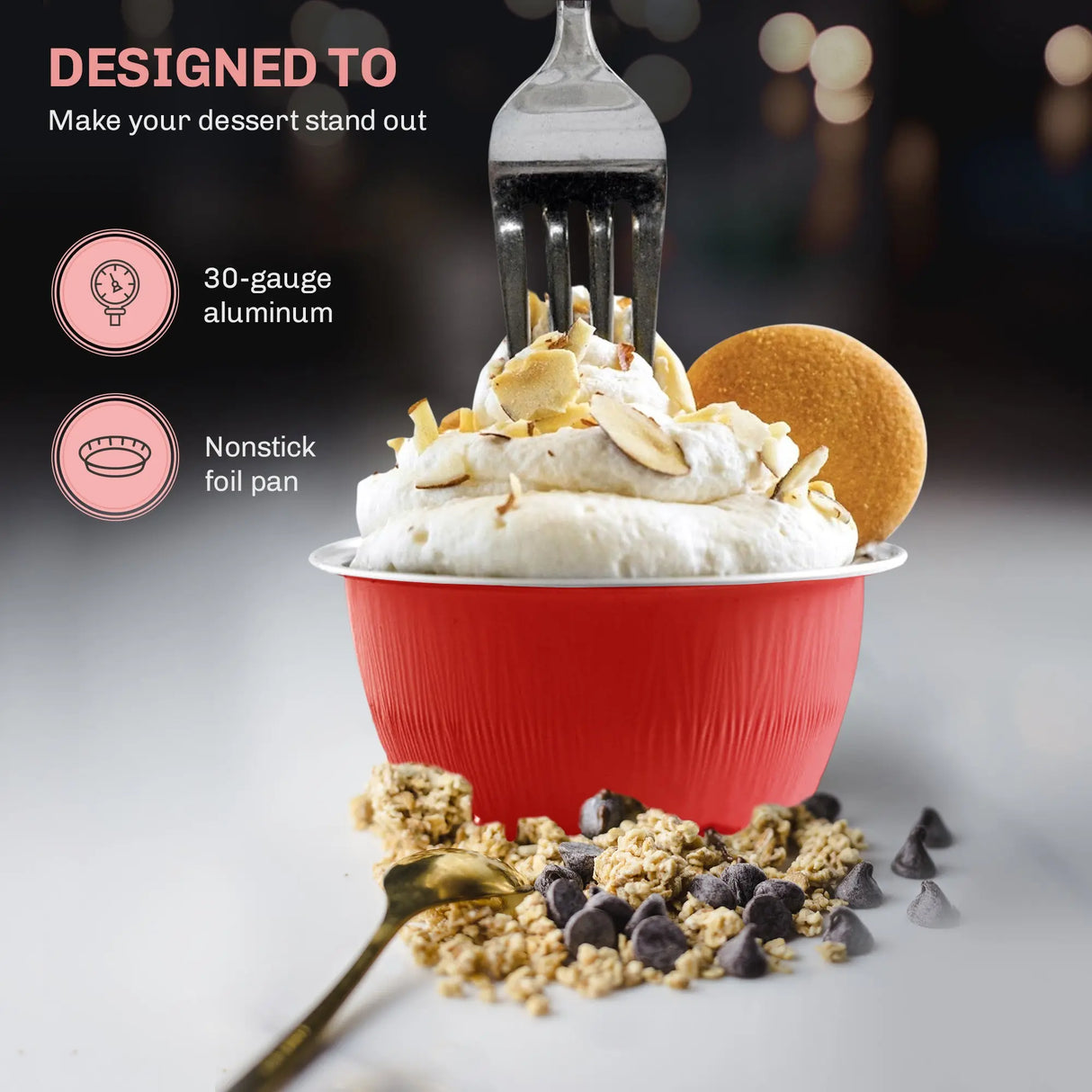 4 oz. Disposable Colored Aluminum Ramekins with Lids Case of 2000- #A50P KitchenDance