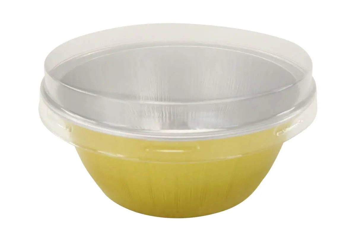 4 oz. Disposable Colored Aluminum Ramekins with Lids Case of 2000- #A50P KitchenDance
