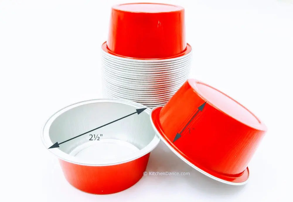 1½ oz.  Mini Disposable Aluminum Foil Cups - Case of 2000 - #A45NL KitchenDance