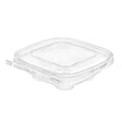 Safe-T-Chef 5x5 Tamper Evident & Tamper Resistant Microwaveable Flat Lid Clamshell Container, 12 oz. - Case of 264 - #C5512F Inline Plastics