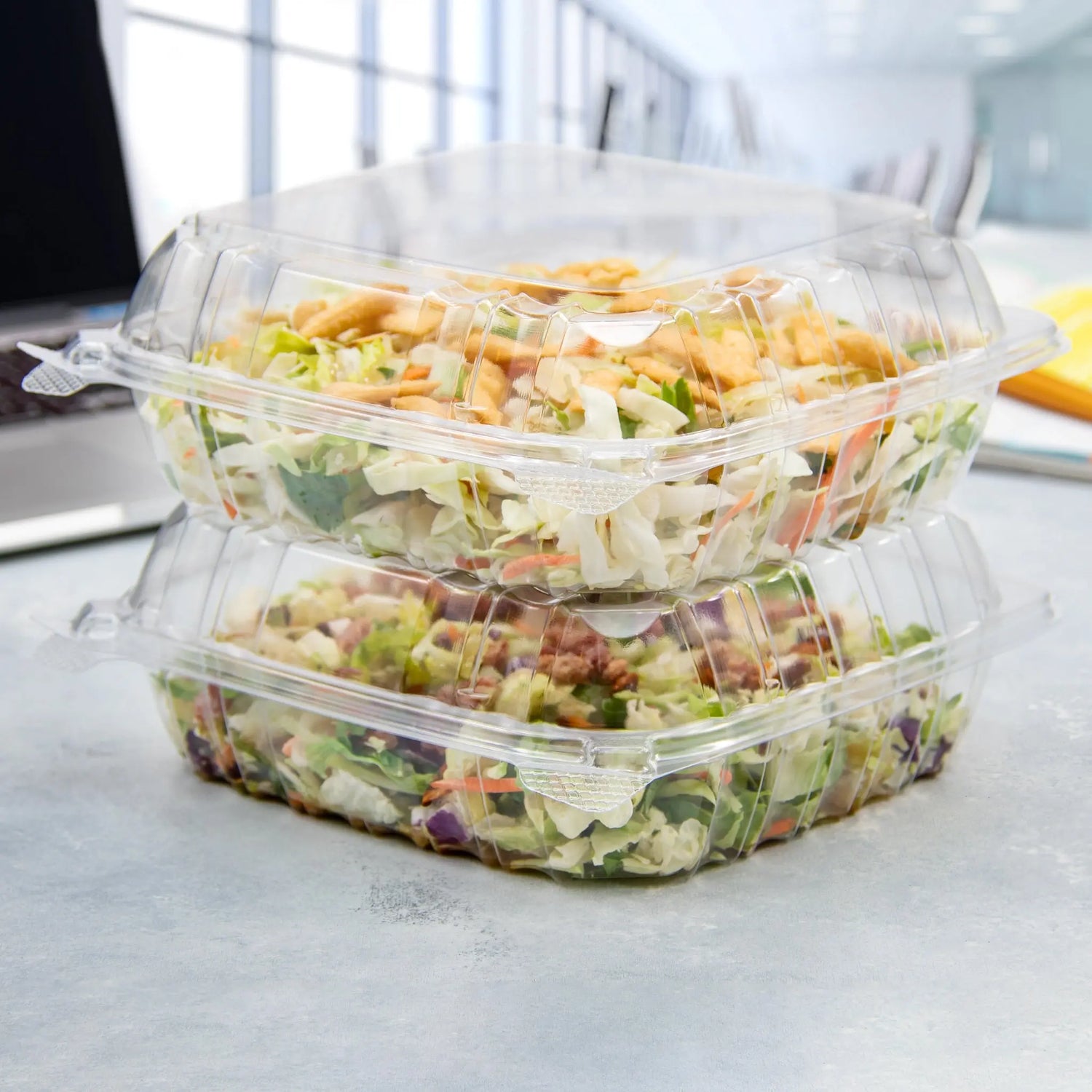 Dart 8" Clear Medium OPS Plastic Container - Case of 250 - #C90PST1 Dart Container