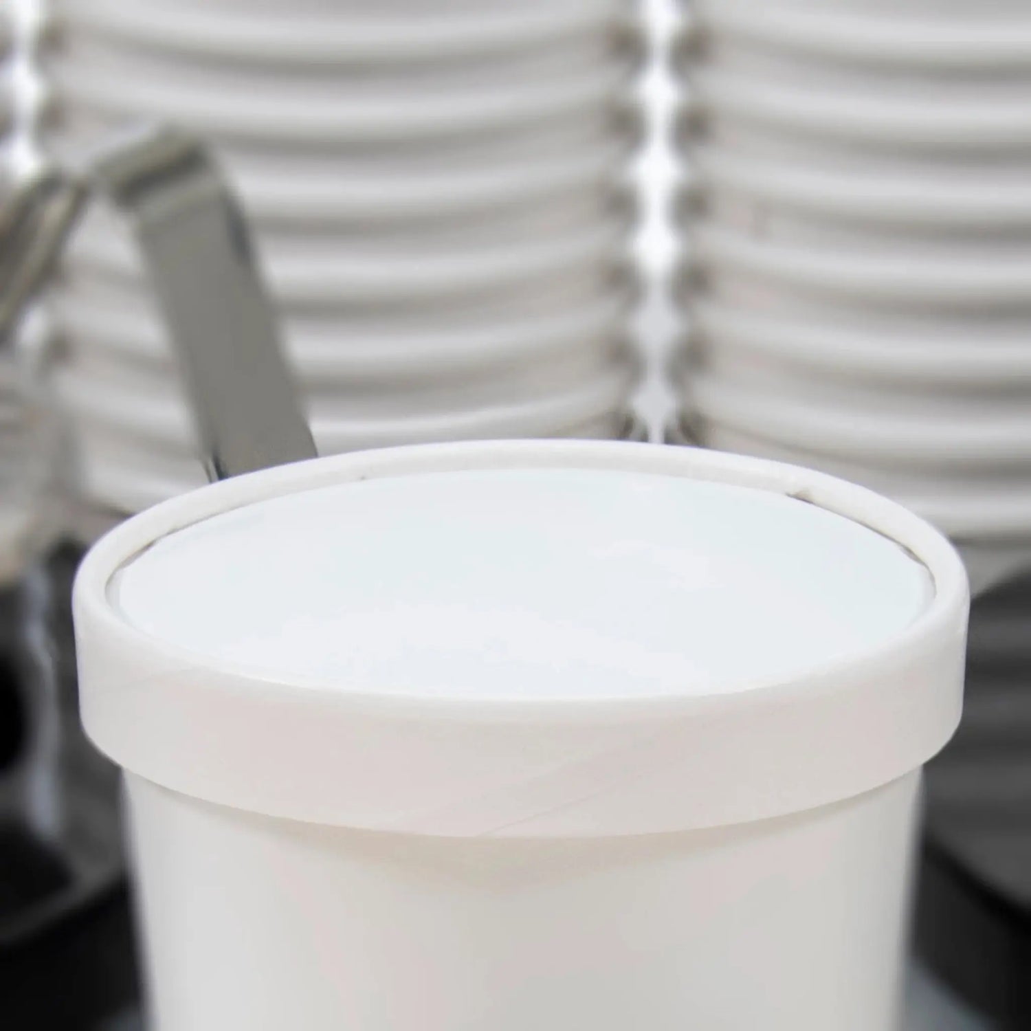Dart Solo 16 oz. White DSP Paper Spiral Wound Non-vented Lid - Case of 500 - #CA16A-4000 Dart Container