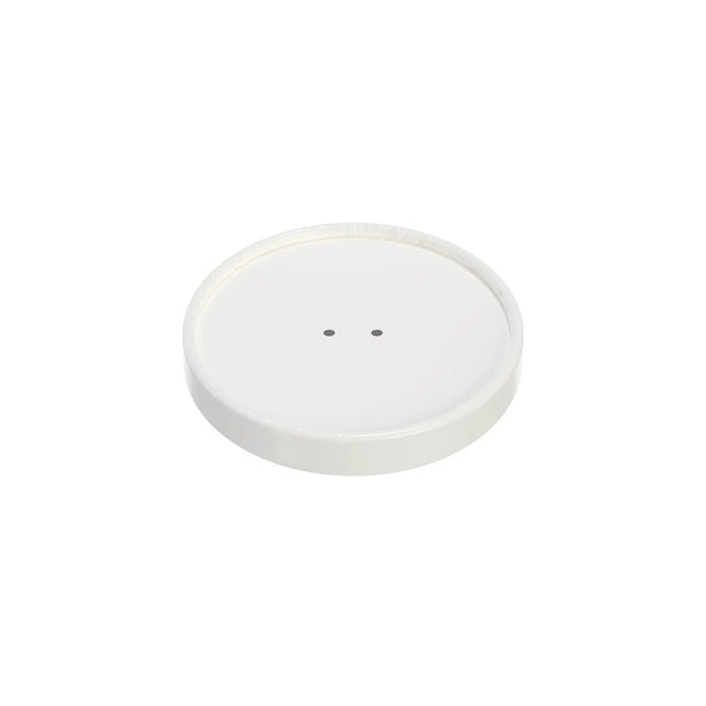 Dart 16 oz. White DSP Paper Spiral Wound Vented Lid - Case of 500 - #CH16A-4000 Dart Container