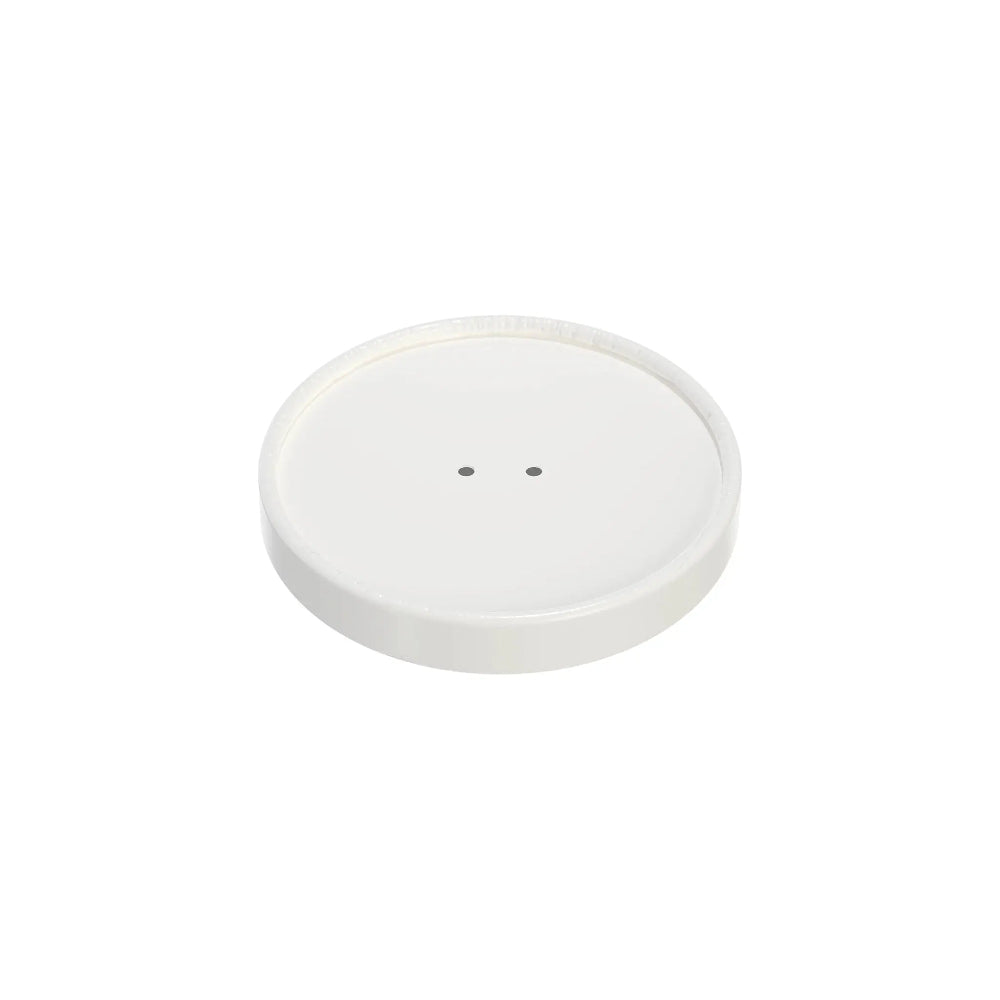 Dart 16 oz. White DSP Paper Spiral Wound Vented Lid - Case of 500 - #CH16A-4000 Dart Container