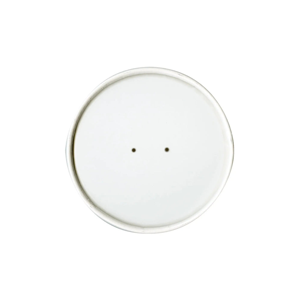 Dart 16 oz. White DSP Paper Spiral Wound Vented Lid - Case of 500 - #CH16A-4000 Dart Container