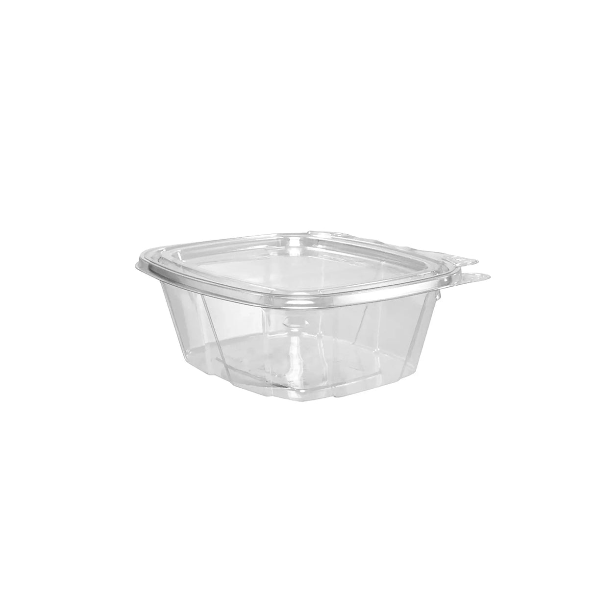 Dart 16 oz. Clear Plastic Tamper-Evident/Resistant Container w/ Flat Lid - Case of 200 - #CH16DEF Dart Container