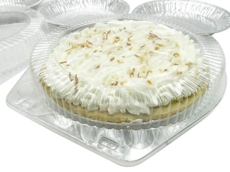 9" Plastic Low Dome Clamshell Pie Container - Case of 200 - #CPC109 Inline Plastics