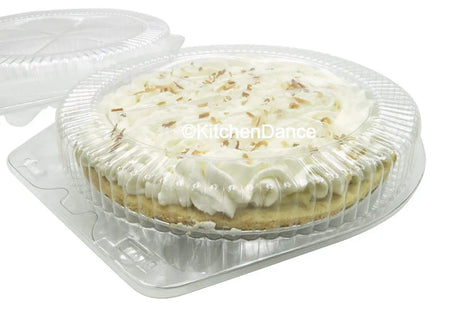 9" Plastic Low Dome Clamshell Pie Container - Case of 200 - #CPC109 Inline Plastics