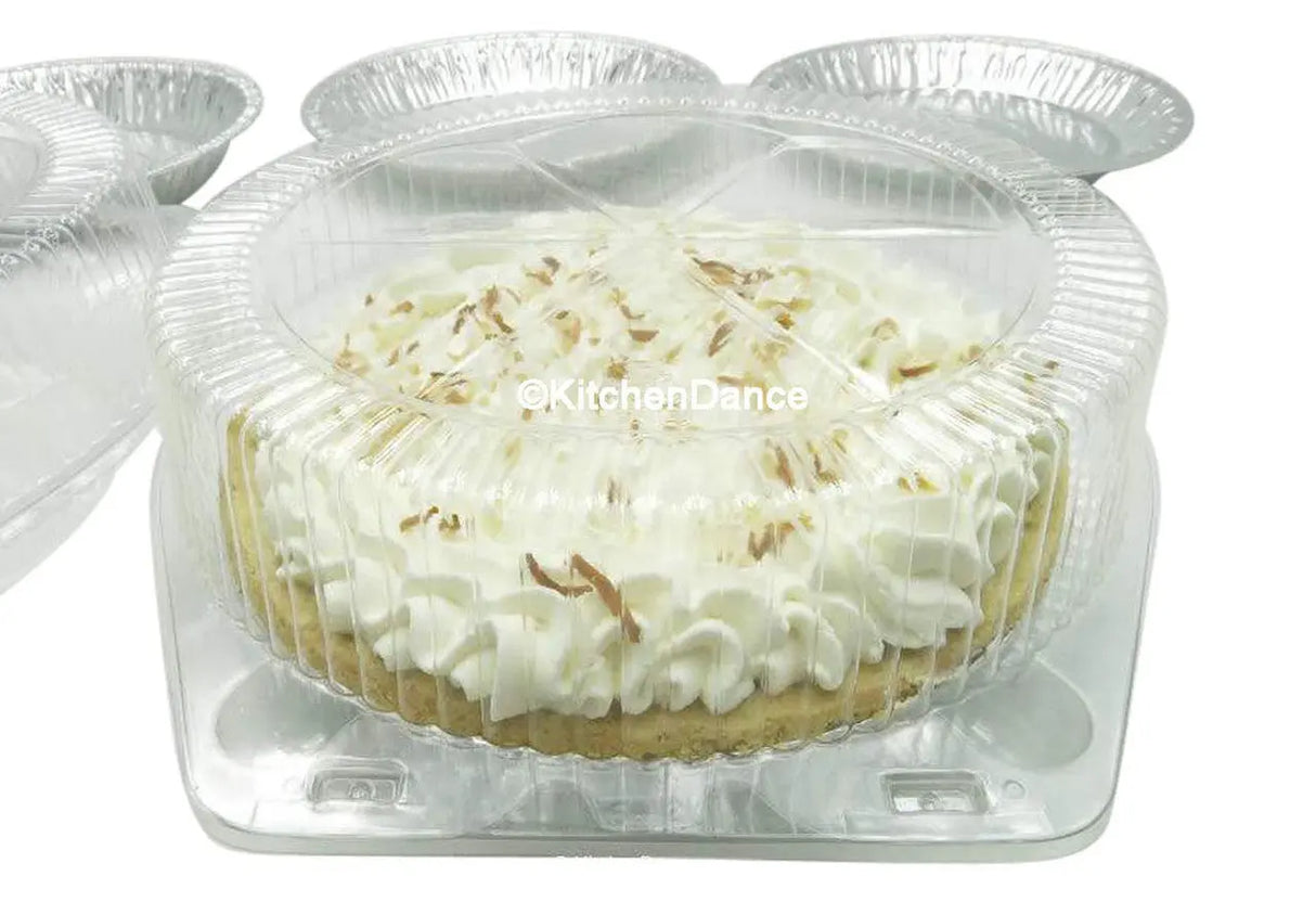 9" Plastic High Dome Clamshell Pie Container - Case of 200  #CPC119 Inline Plastics