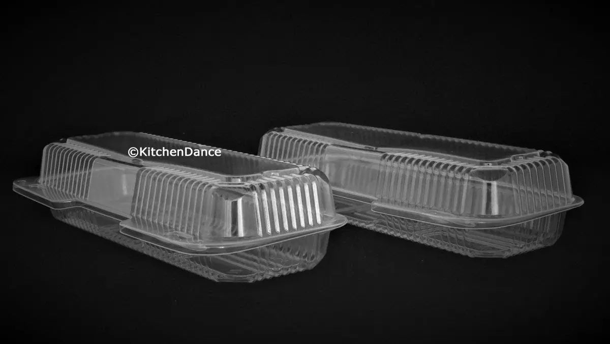 12" Plastic Hinged Sandwich/Danish Container  Case of 250 - #CPC-350 Durable Packaging