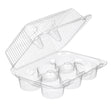 High Dome 6 Count Plastic Cupcake Container - Case of 300 - #CPC56 Inline Plastics
