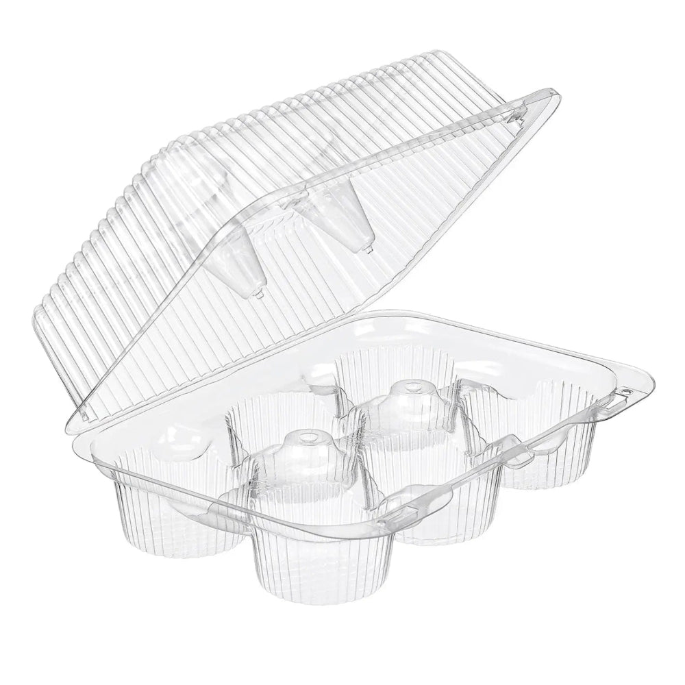 High Dome 6 Count Plastic Cupcake Container - Case of 300 - #CPC56 Inline Plastics
