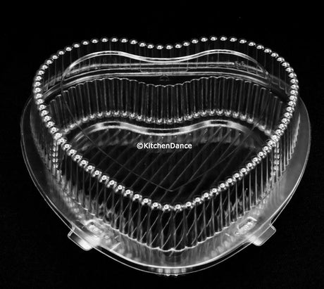 Heart Shaped Plastic Clamshell Container -  Case of 150 - #CPC99 Inline Plastics