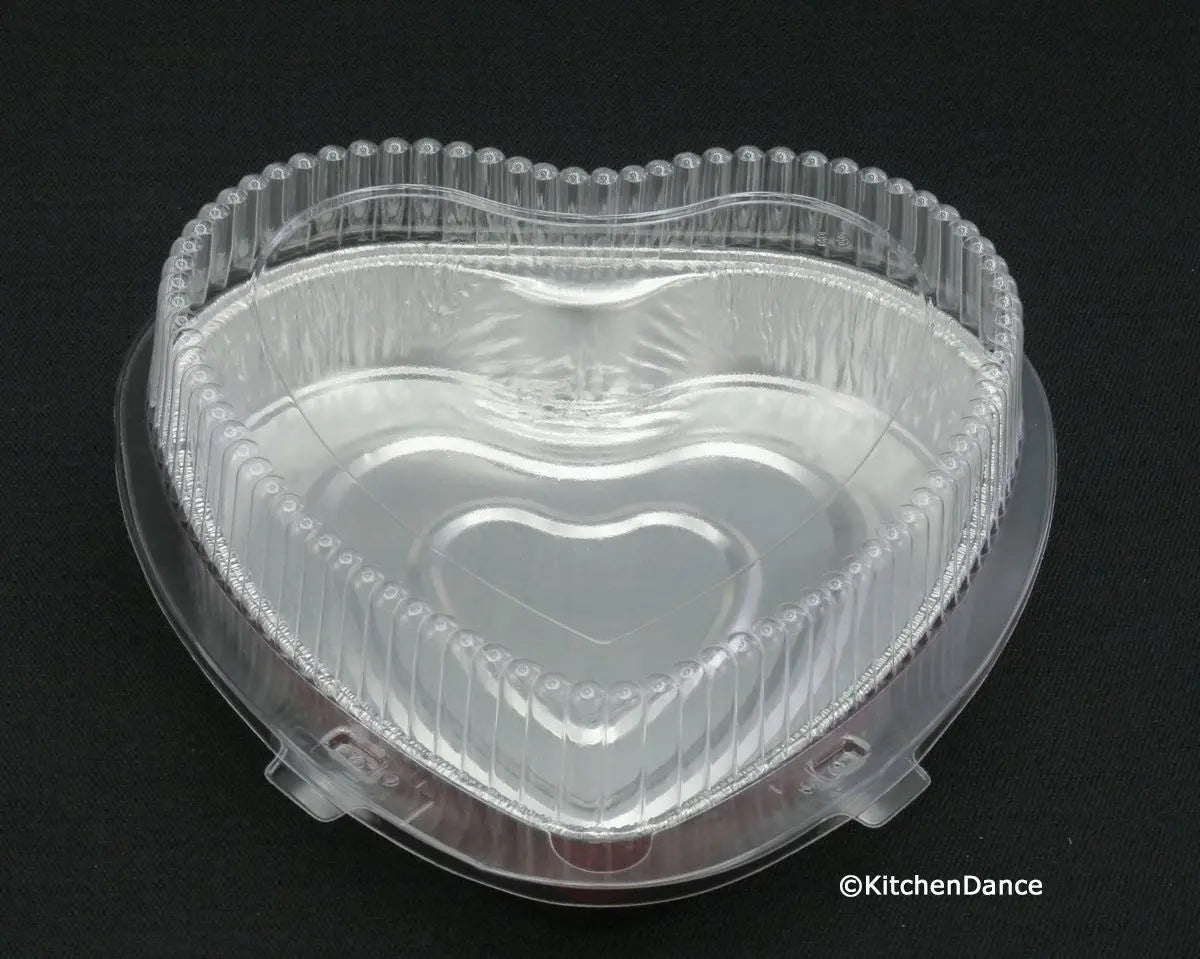 Heart Shaped Foil Pan with Clamshell Container - Case of 100 - #339-99 KitchenDance