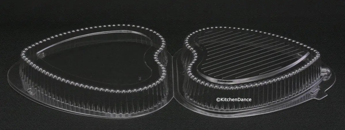 Heart Shaped Plastic Clamshell Container -  Case of 150 - #CPC99 Inline Plastics