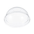 3.5-20 oz. Clear PET Plastic Dome Lid with No Hole - Case of 1000 - #DNR662 Dart Container