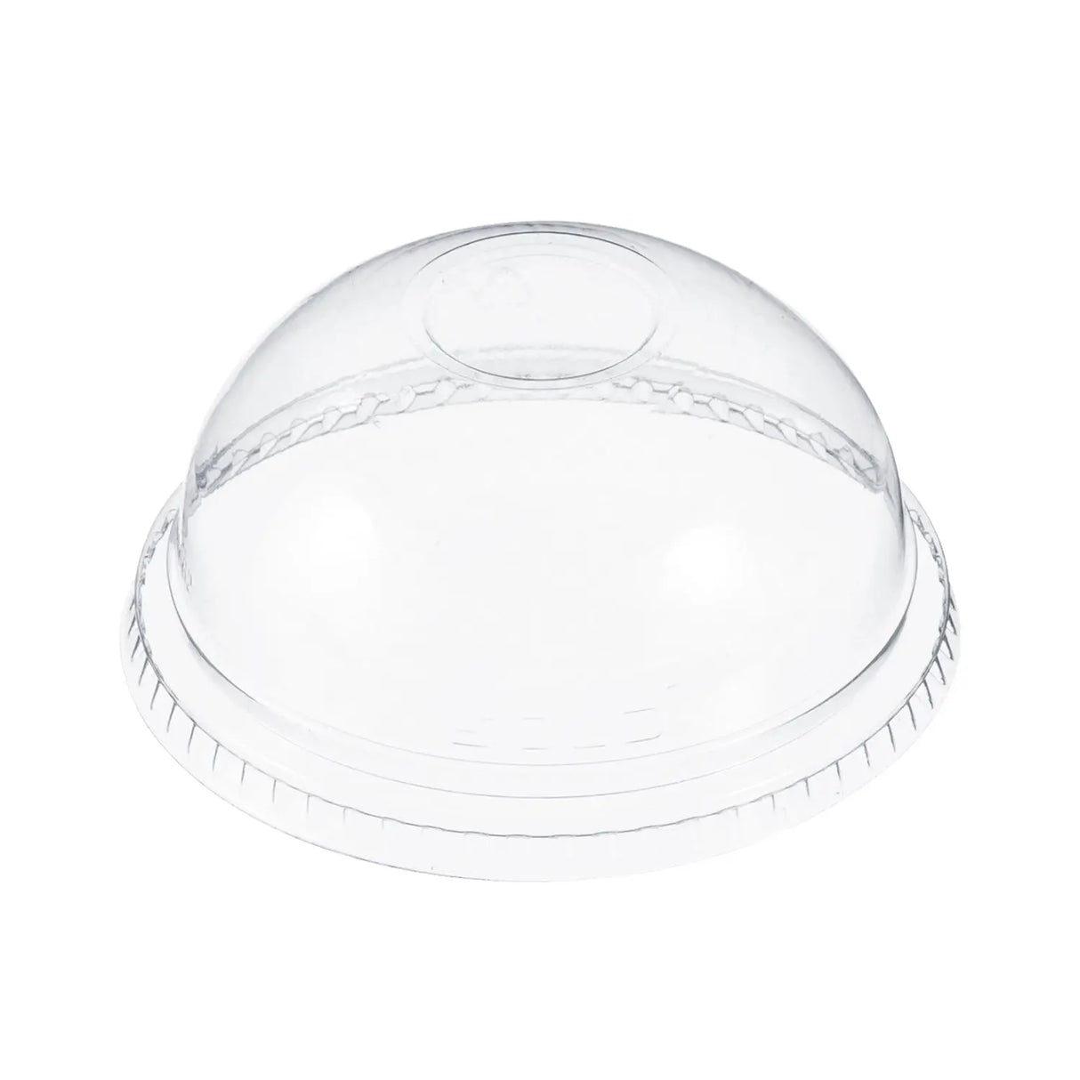 3.5-20 oz. Clear PET Plastic Dome Lid with No Hole - Case of 1000 - #DNR662 Dart Container