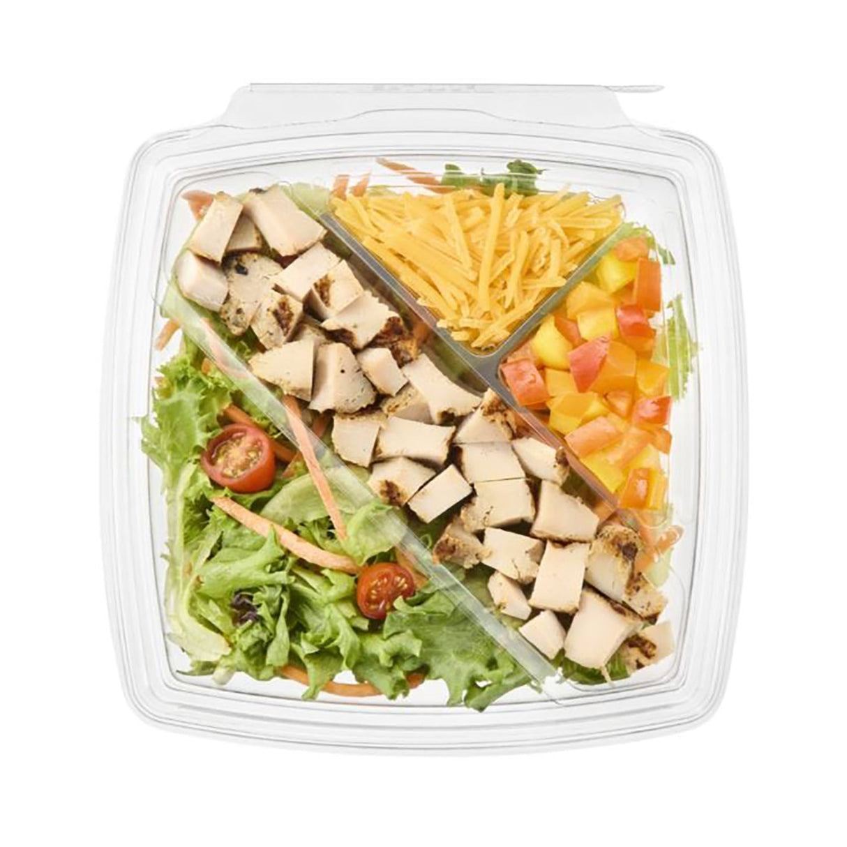 3 Compartment Triangular Tray Insert - Case of 420 - #FMT3MPW Inline Plastics