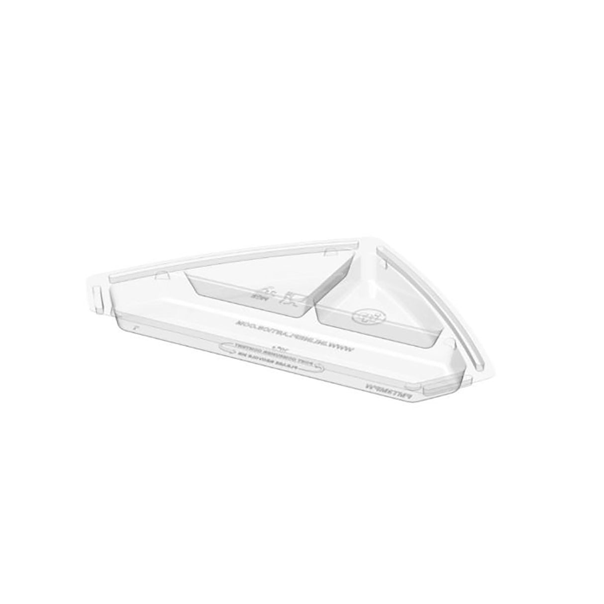 3 Compartment Triangular Tray Insert - Case of 420 - #FMT3MPW Inline Plastics