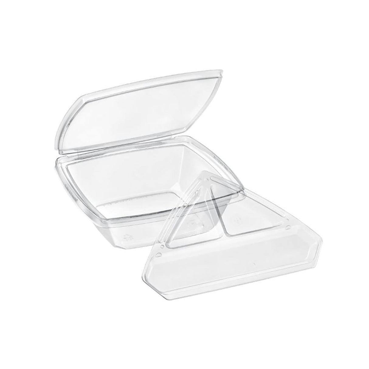 3 Compartment Triangular Tray Insert - Case of 420 - #FMT3MPW Inline Plastics