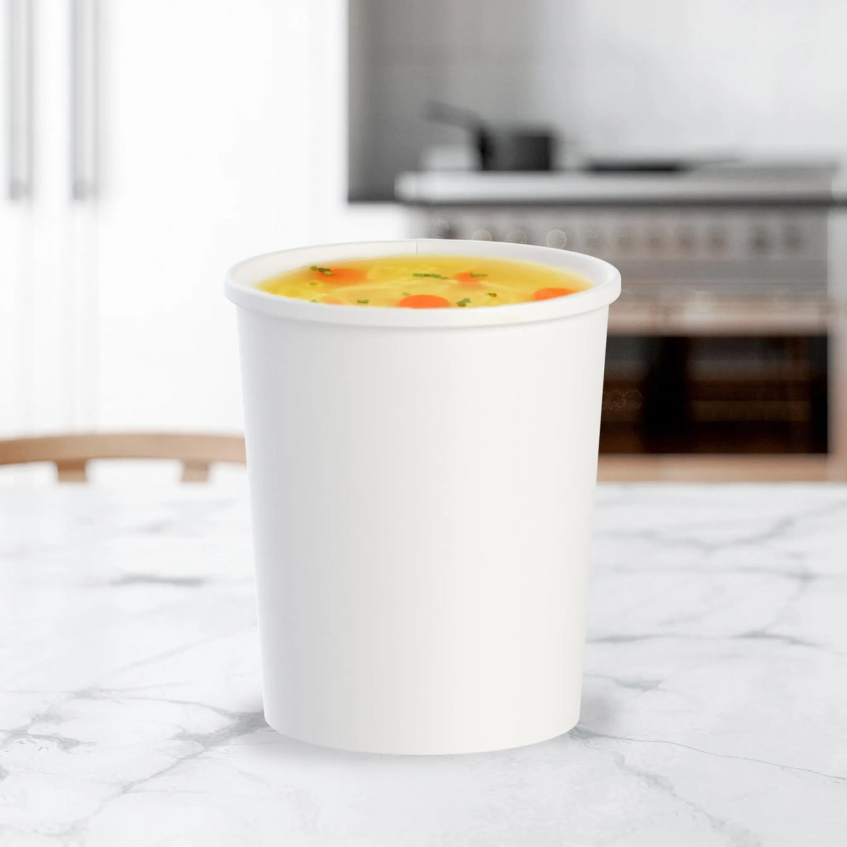 Dart Solo 32 oz. White DSP Paper Food Container - Case of 500 - #H4325-2050 Dart Container