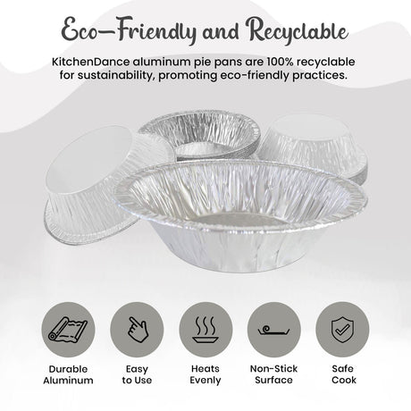 5" Disposable 8 oz. Individual Size Foil Tart /Pie Pan Case of 1000 - #501NL Superior Aluminum