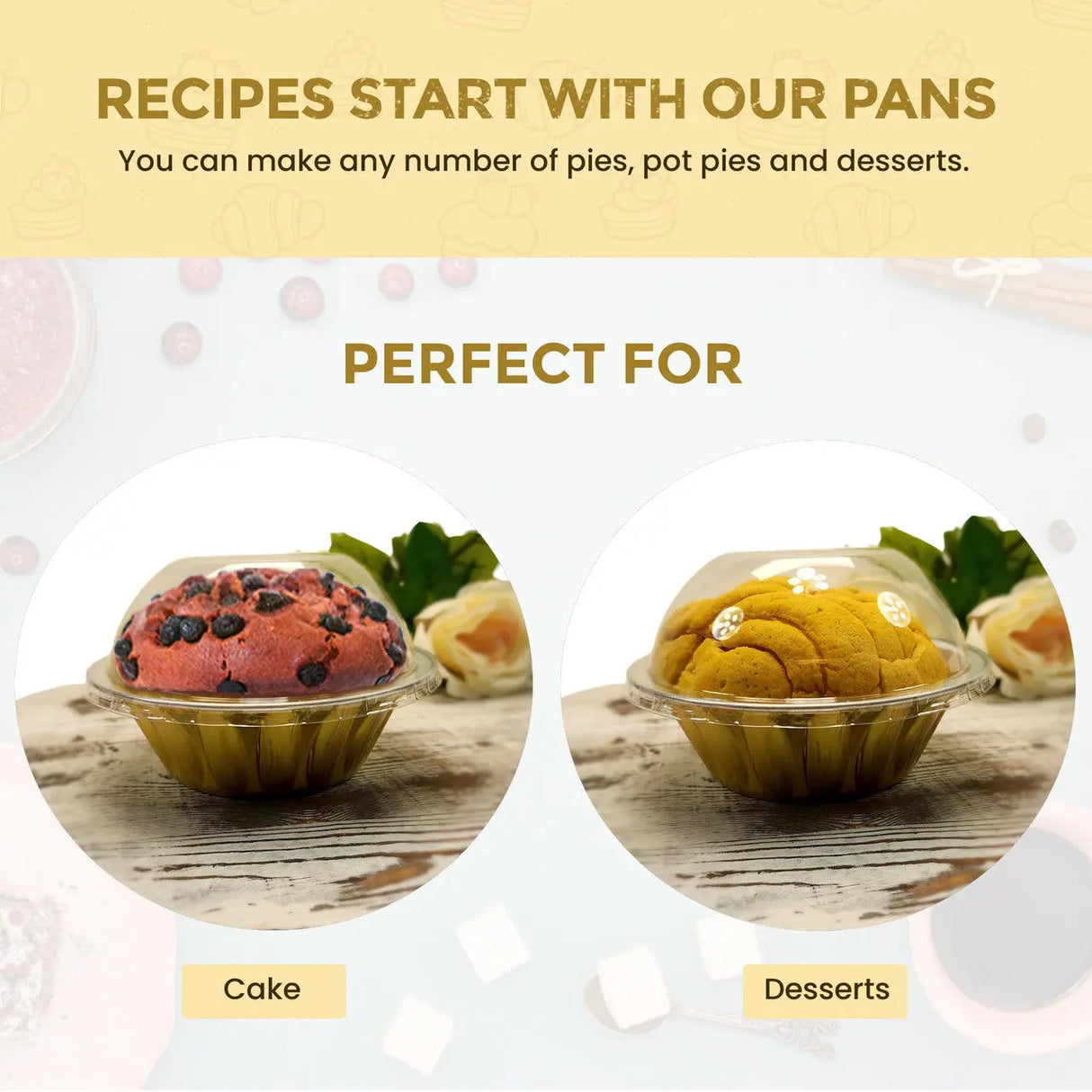 18 oz. Jumbo Disposable Aluminum Pot Pie Pan with Lid- Case of 600 -  #A57P KitchenDance