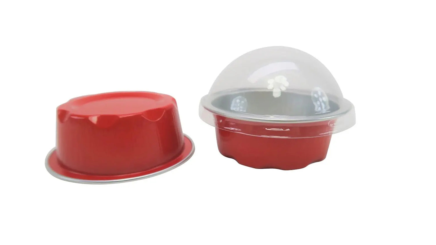 2 oz. Disposable Aluminum Colored Foil Cups with Lids Case of 2000- #A3P KitchenDance