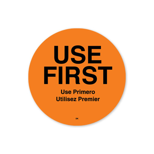 DuraMark™ 2" Use First Permanent Circle Label - Roll of 100 - #IT110358 DayMark Safety Systems