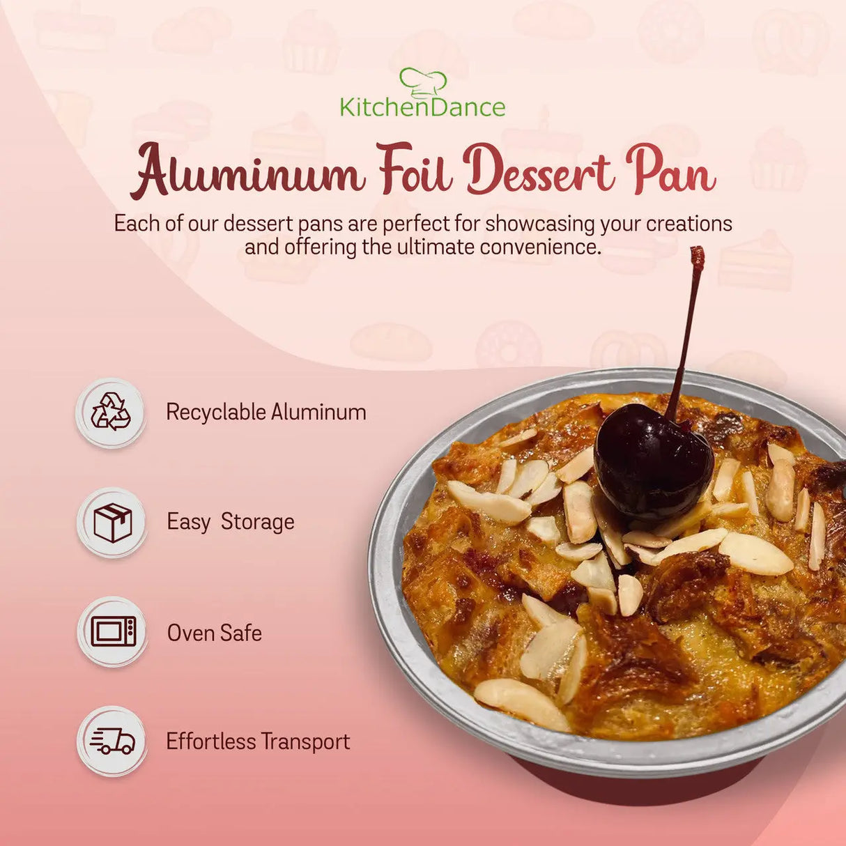 8 oz. Smoothwall Colored Disposable Foil Pan- Case of 1000 - #A42NL KitchenDance
