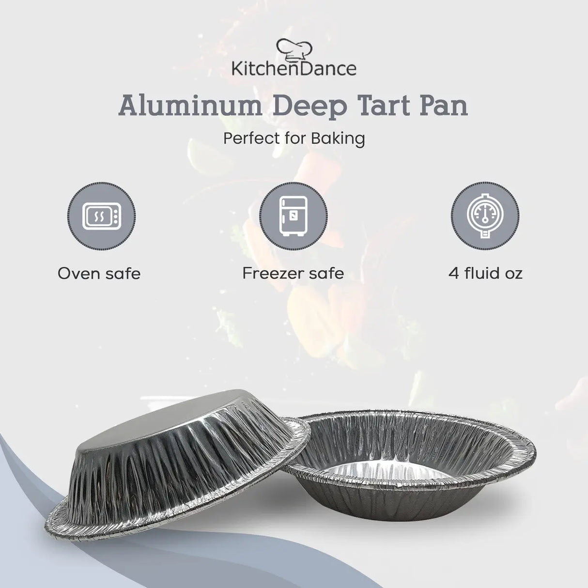 4¼" Disposable Aluminum Foil Tart Pan - Deep -Case of 1000  #425 D & W Fine pack