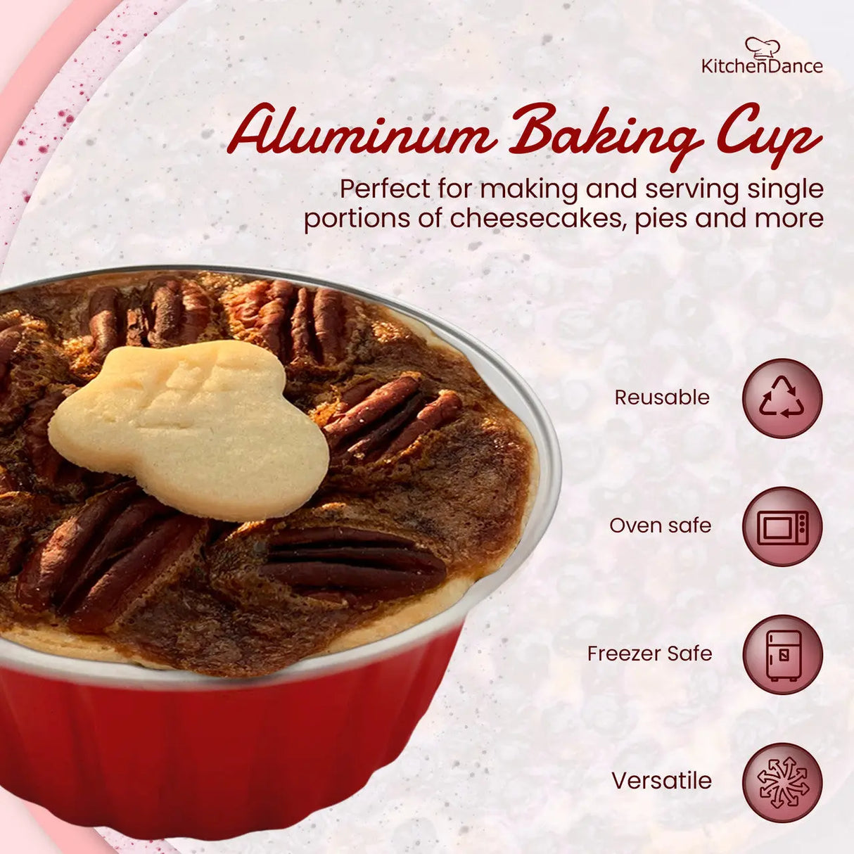 4.5 oz. Colored Aluminum Ramekin and Dessert Cup - Case of 2000- #A35NL KitchenDance