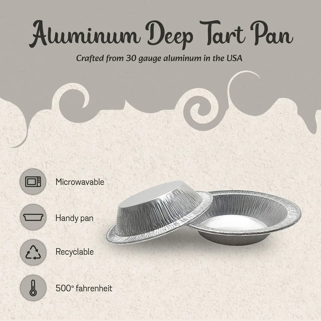 D & W Fine Pack 4½" Disposable Foil Tart/Pie Pan  - Case of 2000  #475 D & W Fine pack