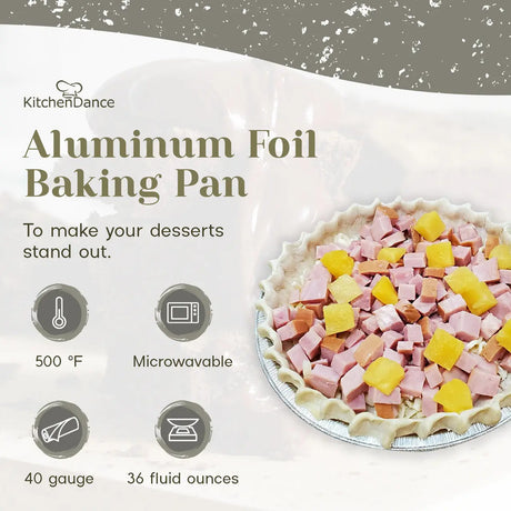 D & W  Fine Pack 11" Disposable Aluminum Foil Pie Pan - Case of 250 - #11104 D & W Fine pack