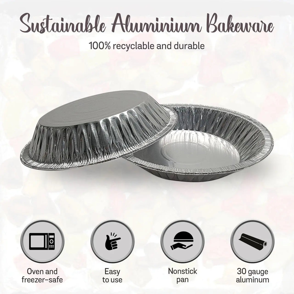 6" Disposable Aluminum Foil Standard Pie Pan -Case of 500  #600 Superior Aluminum