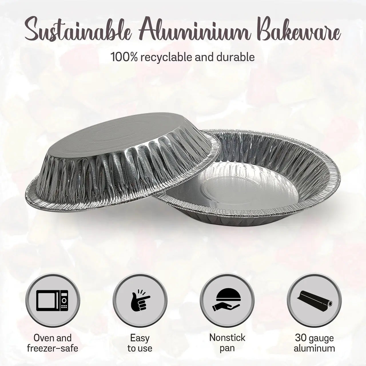 6" Disposable Aluminum Foil Standard Pie Pan -Case of 500  #600 Superior Aluminum