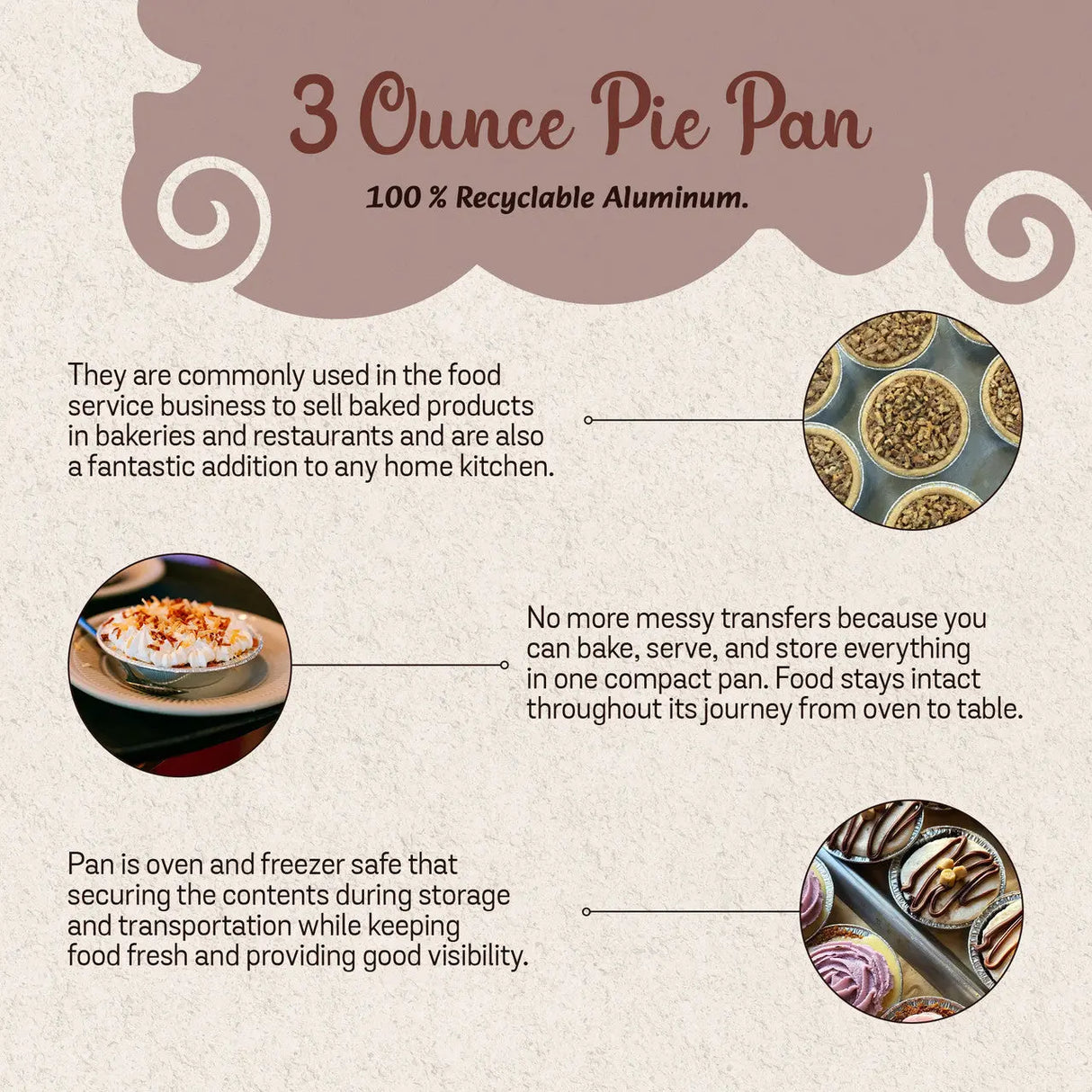 4¼" Disposable Small Foil Tart Pan - Shallow - Case of 1000 #416 D & W Fine pack