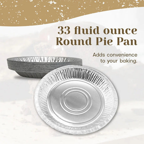 10" Disposable Aluminum Foil Pie Pan - Case of 500  #1042 D & W Fine pack