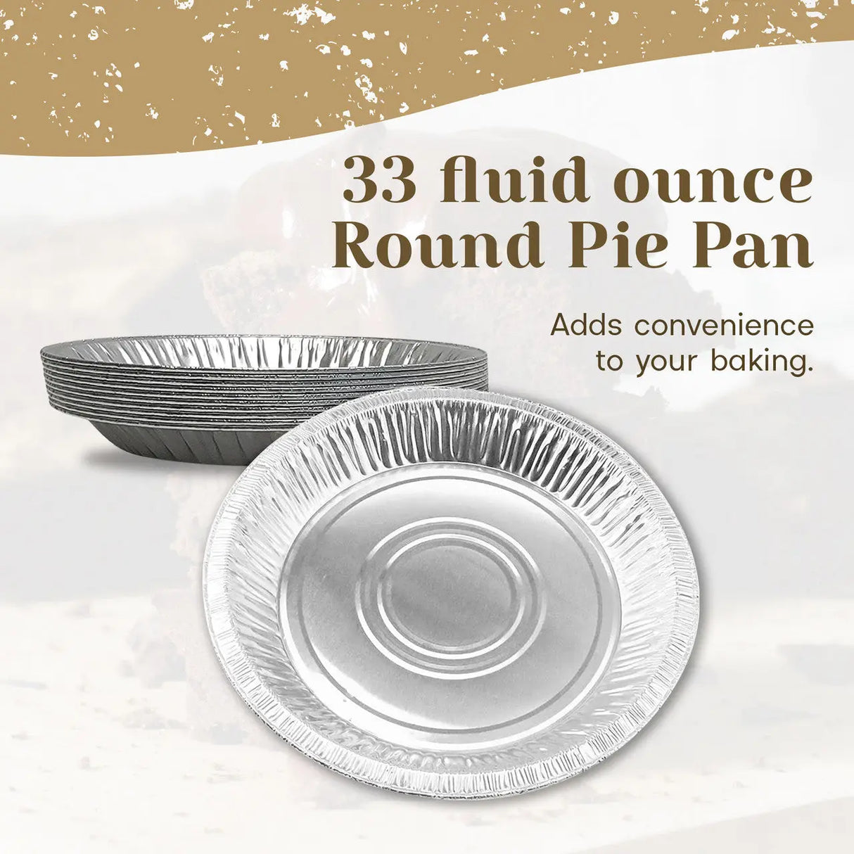 10" Disposable Aluminum Foil Pie Pan - Case of 500 #1042 D & W Fine pack