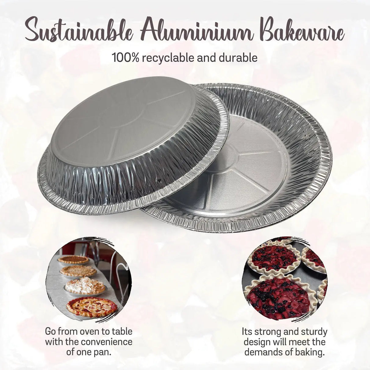 9" Disposable Aluminum Pie Pan - Medium Depth - Case of 500 - #D64 D & W Fine pack